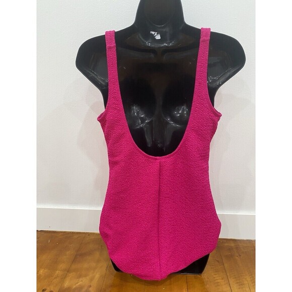 GABAR Women’s Size 14 Textured One Piece Swimsuit Pink - Picture 3 of 6
